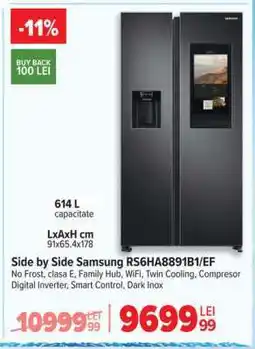 Carrefour Side by Side Samsung RS6HA8891B1/EF Ofertă