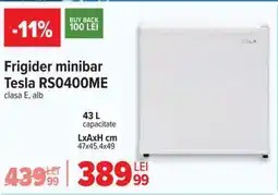 Carrefour Frigider minibar Tesla RS0400ME Ofertă