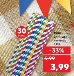 Kaufland Paie colorate din hârtie Ofertă