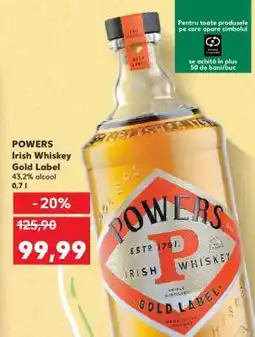 Kaufland POWERS Irish Whiskey Gold Label Ofertă