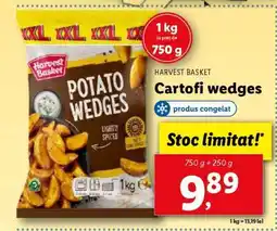 Lidl Harvest Basket Cartofi Wedges Ofertă