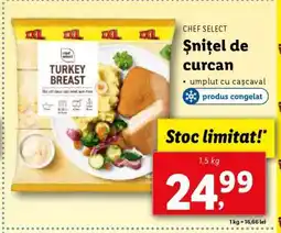 Lidl CHEF SELECT Șnițel de curcan Ofertă