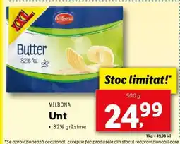 Lidl MILBONA Unt Ofertă