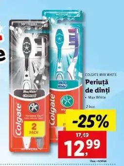 Lidl Periuță de dinți Colgate Max White Ofertă
