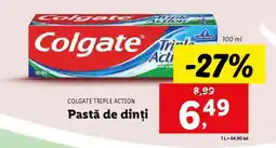 Lidl Colgate Triple Action Pastă de dinți Ofertă