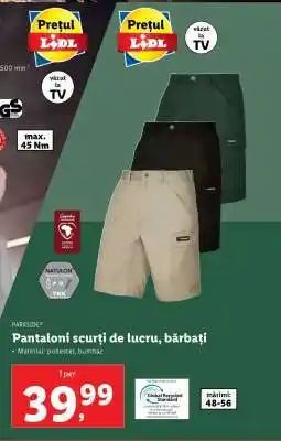Lidl Pantaloni scurți de lucru, bărbați Ofertă