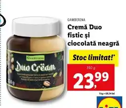 Lidl Cremă Duo fistic și ciocolată neagră Ofertă