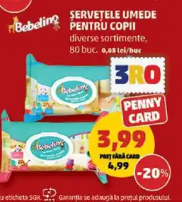Penny Șervețele umede pentru copii Ofertă
