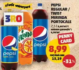 Penny Pepsi Regular / Twist Lemon / Mirinda Portocale Ofertă