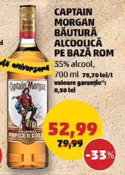 Penny Captain Morgan Băutură Alcoolică pe Bază Rom Ofertă