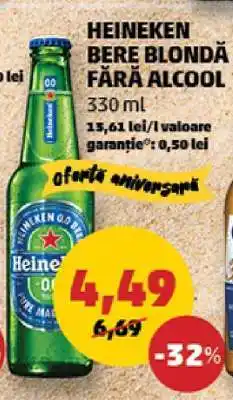 Penny Heineken Bere Blondă Fără Alcool Ofertă