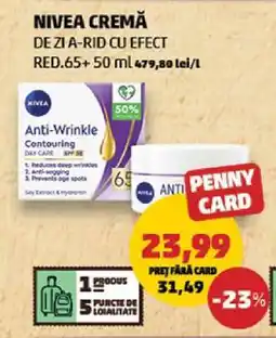Penny NIVEA CREMĂ DE ZI A-RID CU EFECT RED.65+ 50 mL Ofertă