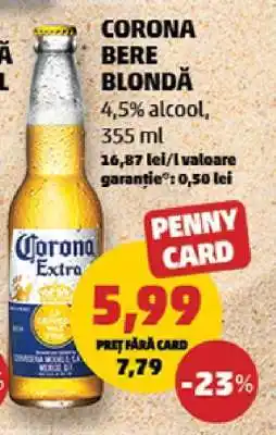 Penny CORONA Bere blondă Ofertă