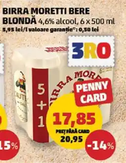 Penny BIRRA MORETTI Bere blondă Ofertă