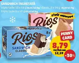 Penny Sandwich Înghețată Rios Ofertă