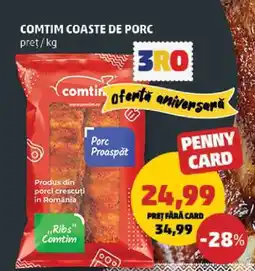 Penny COMTIM COASTE DE PORC Ofertă