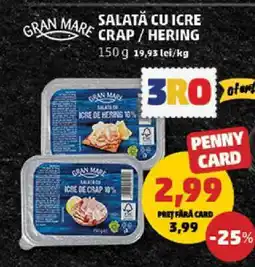 Penny Gran Mare Salată cu Icre Crap/Hering Ofertă