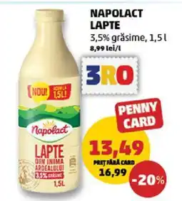 Penny NAPOLACT Lapte Ofertă