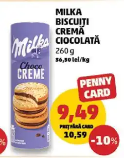 Penny Milka Biscuiti Crema Ciocolată Ofertă
