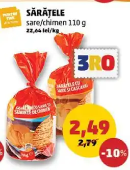 Penny Sărățele sare/chimen 110 g Ofertă
