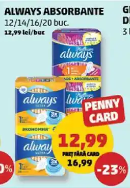 Penny Always Absorbante Ofertă