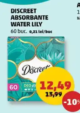Penny DISCREET ABSORBANTE WATER LILY Ofertă