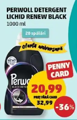 Penny PERWOLL DETERGENT LICHID RENEW BLACK Ofertă