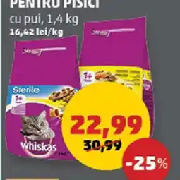 Penny Whiskas Sterile cu pui Ofertă