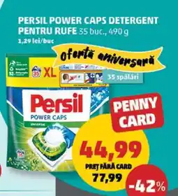 Penny PERSIL POWER CAPS DETERGENT PENTRU RUFE Ofertă