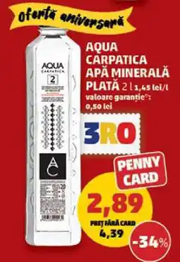 Penny Aqua Carpatica Apă Minerală Plată Ofertă