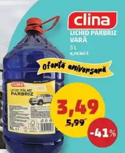 Penny Clina Lichid Parbriz Vară Ofertă
