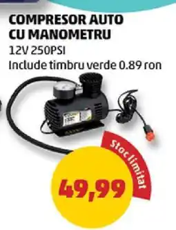 Penny Compresor Auto cu Manometru Ofertă