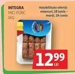 Auchan INTEGRA Mici Porc 1KG Ofertă