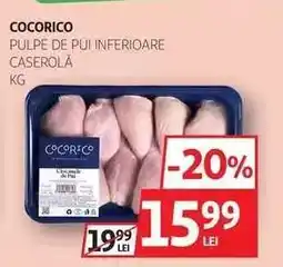 Auchan COCORICO Pulpe de Pui Inferioare Caserolă Ofertă