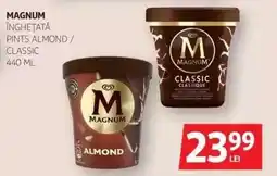 Auchan Magnum Înghețată Pints Almond / Classic Ofertă