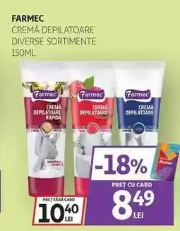 Auchan FARMEC Cremă depilatoare Ofertă