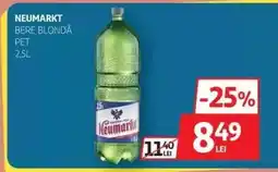 Auchan Neumarkt Bere Blondă PET 2.5L Ofertă