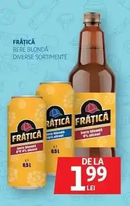 Auchan Frățică Bere Blondă Ofertă