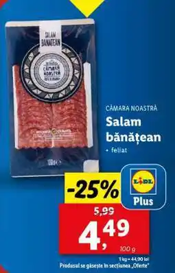 Lidl Salam Bănățean Ofertă