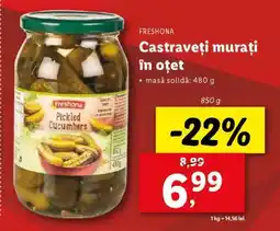 Lidl Castraveți murați în oțet Ofertă