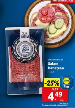 Lidl Salam Bănățean Ofertă