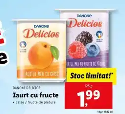 Lidl DANONE DELICIOS iaurt cu fructe Ofertă