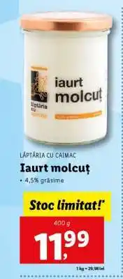 Lidl Iaurt molcuț Ofertă