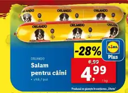 Lidl ORLANDO Salam pentru câini Ofertă
