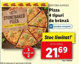 Lidl Pizza 4 tipuri de brânză Ofertă