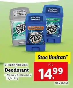 Lidl MENNEN SPEED STICK Deodorant Ofertă