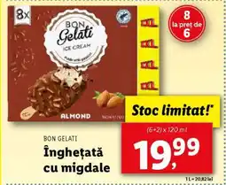 Lidl BON GELATI Înghețată cu migdale Ofertă