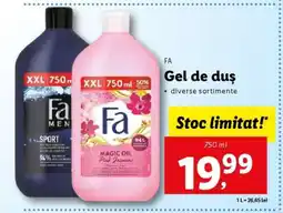 Lidl FA Gel de Duș Ofertă