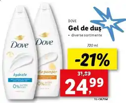 Lidl DOVE Gel de duș Ofertă