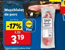 Lidl Mușchiuleț de porc Ofertă